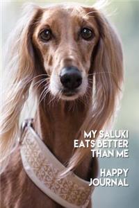 My Saluki Eats Better Than Me Happy Journal