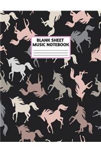 Blank Sheet Music Notebook