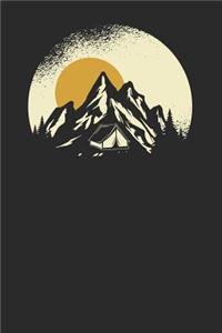 Mountain Camp Silhouette
