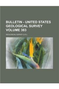 Bulletin - United States Geological Survey Volume 383