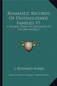 Romantic Records Of Distinguished Families V1