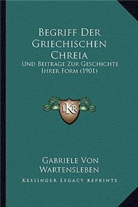 Begriff Der Griechischen Chreia