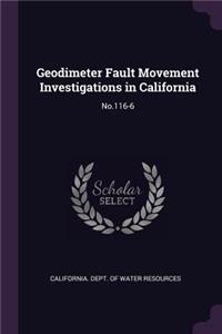 Geodimeter Fault Movement Investigations in California