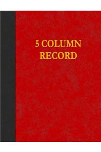 5 Column Record