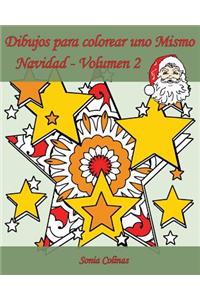 Dibujos para colorear uno Mismo - Navidad - Volumen 2