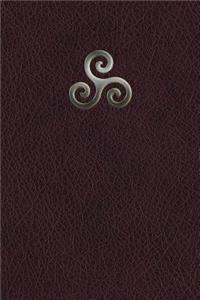 Monogram Triskele (Neopaganism) Notebook