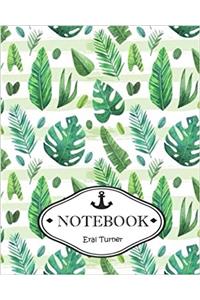Leave Pattern Notebook / Journal: Pocket Notebook / Journal / Diary - Dot-grid, Graph, Lined, Blank No Lined