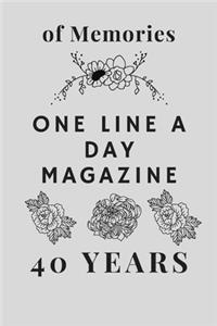 One Line A Day Magazine