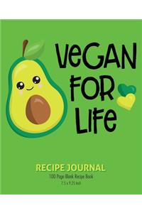Vegan For Life Recipe Journal