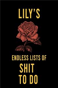 Lily's Endless Lists of Shit to do
