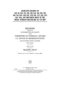 Legislative hearing on H.R. 92, H.R. 315, H.R. 339, H.R. 463, H.R. 538, H.R. 542, H.R. 1426, H.R. 1470, H.R. 1471, H.R. 1527, H.R. 1944, and discussion draft of the 