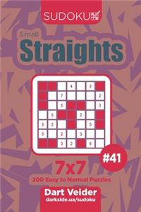 Sudoku Small Straights - 200 Easy to Normal Puzzles 7x7 (Volume 41)