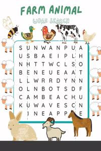 Farm Animal Word Search
