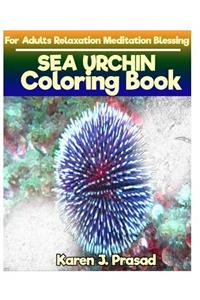 SEA URCHIN Coloring book for Adults Relaxation Meditation Blessing