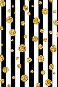 Bullet Journal: Gorgeous Gold Trendy Bullet Journal - 120-Page 1/2 Inch Dot Grid Pretty Gold Notebook - 6 X 9 Perfect Bound Softcover