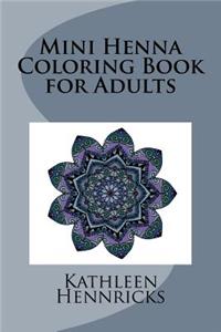 Mini Henna Coloring Book for Adults