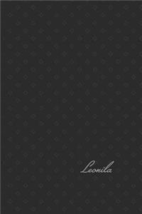 Black Lined Journal in Diamonds by Leonila