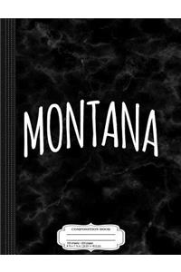 Cute Hand Drawn Montana Composition Notebook