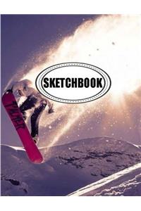 Sketchbook : Snowboarding: 120 Pages of 8.5 x 11 Blank Paper for Drawing, Doodling or Sketching (Sketchbooks)