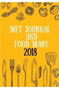 Diet Journal And Food Diary 2018