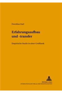 Erfahrungsaufbau Und -Transfer: Empirische Studie in Einer Großbank