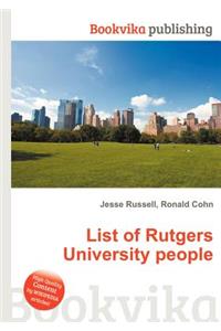 List of Rutgers University People