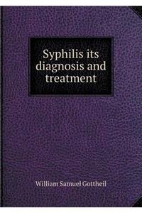 Syphilis Its Diagnosis and Treatment