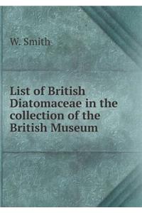 List of British Diatomaceae in the collection of the British Museum