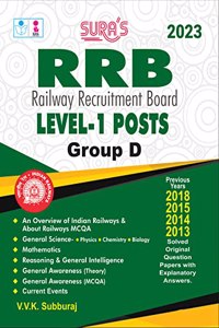 SURA'S RRB Level-1 Posts Group D Exam Book in English Medium - Latest Updated Edition 2023