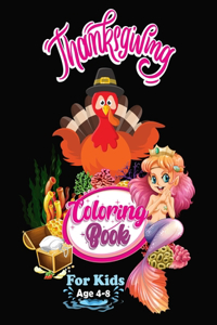 thanksgiving coloring book for kids age 4-8