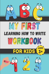 My First Learning How to Write Workbook