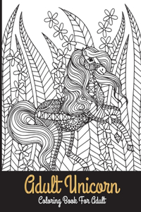 Adult unicorn coloring book for adult