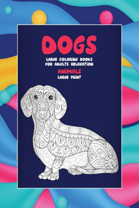 Mandala Coloring Book Animals - Mandala Stress Relief - Dogs