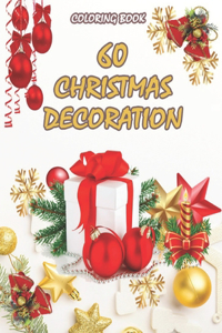 60 Christmas Decoration Coloring Book
