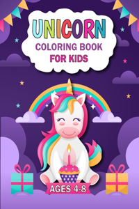 Unicorn Coloring Book For Kids 4-8