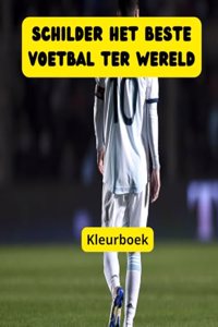 Schilder het beste voetbal ter wereld