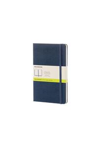 Moleskine Sapphire Blue Large Plain Notebook Hard