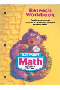 Georgia Harcourt Math: Reteach Workbook