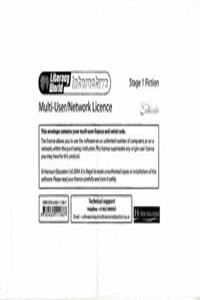 Literacy World Interactive Stage 1 Fiction Multi User Licence