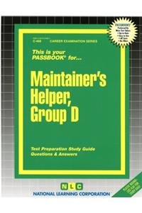 Maintainer's Helper, Group D