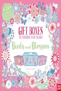 Gift Boxes to Colour and Make: Birds and Blossom