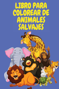 Libro para colorear de animales salvajes