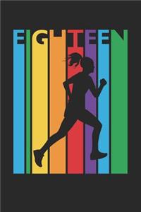 Running Notebook for 18 Year Old Boys and Girls - Colorful Running Journal - 18th Birthday Gift for Runner Diary