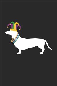 Dachshund Journal - Dachshund Notebook - Mardi Gras Gift for Dachshund Lovers