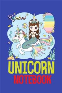 Rainbow Unicorn Notebook