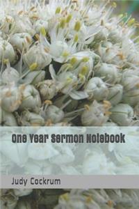 One Year Sermon Notebook