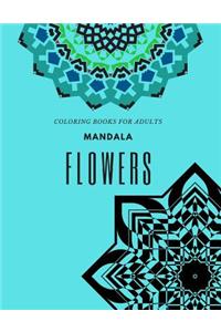 Coloring Book For Adults Mandala Flowers