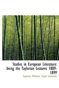 Studies in European Literature