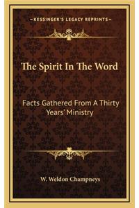 The Spirit in the Word