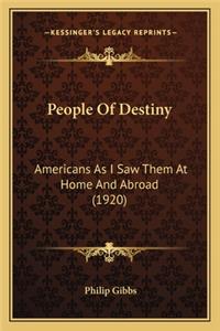 People Of Destiny